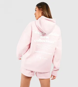 Design Studio Bubble Puff Print Hooded Short Tracksuit