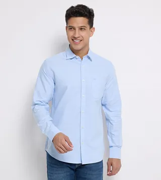 Aero Men's Solid Long Sleeves Shirt