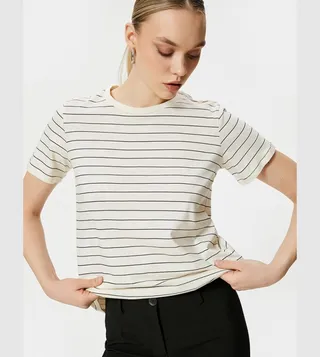 Striped Crew Neck T-Shirt