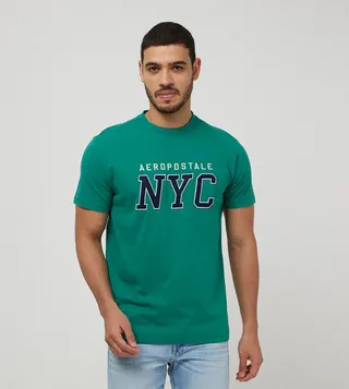 Aero Guy's Logo Embroidered Casual T-Shirt