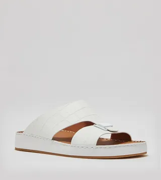 Textured Open Toe Arabic Sandals