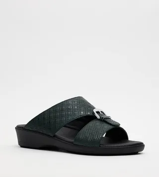 Textured Open Toe Arabic Sandals
