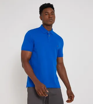Logo Embroidered Short Sleeves Polo T-Shirt