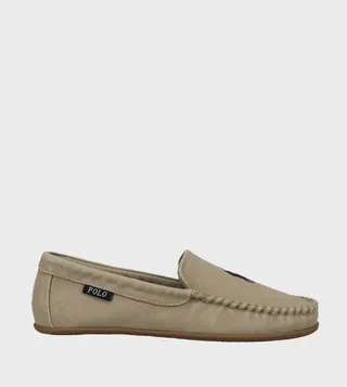 COLLINS Logo Embroidered Moccasins