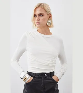 Soft Touch Slinky Jersey Long Sleeves Top