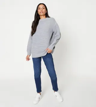 Rib Crew Neck Tunic