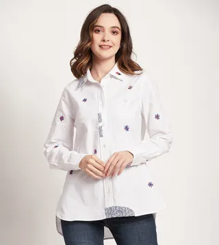 Embroidered Long Sleeves Shirt