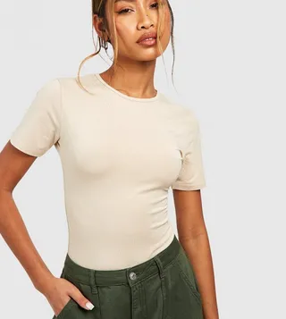 Premium Super Soft Crew Neck Short Sleeves Bodysuit