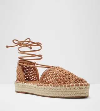 PICOT Tie-Up Ankle Espadrilles