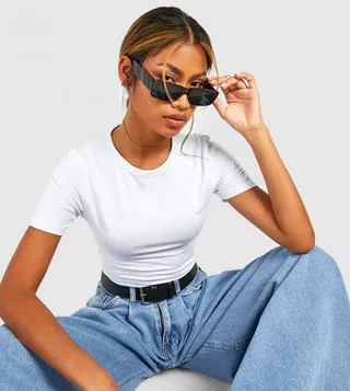 Basic Cotton Crew Neck Short Sleeves Bodysuit