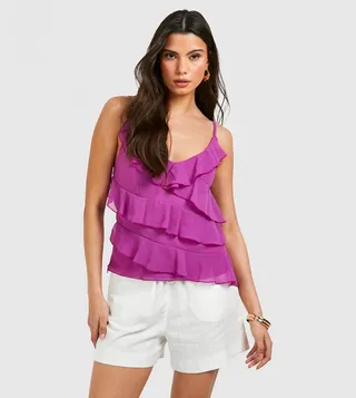 Chiffon Ruffle Cami