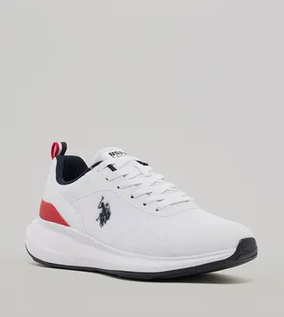 ATLANTIC Logo Detail Lace-Up Sneakers
