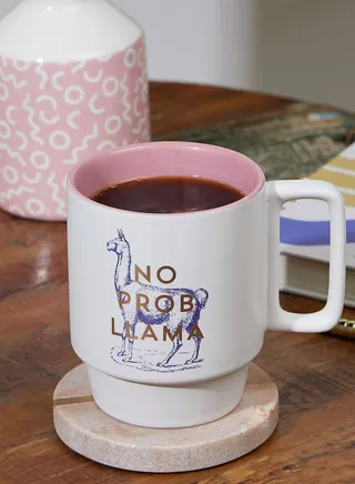 Vintage Sass No Prob Llama Mug