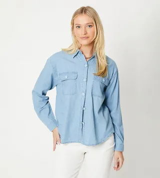 Long Sleeves Denim Shirt
