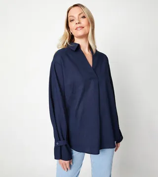 Solid Linen Overhead Shirt