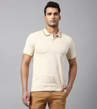 Low Laying Fog Textured Polo T-Shirt