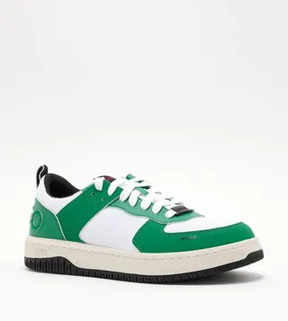 Color Block Lace-Up Sneakers
