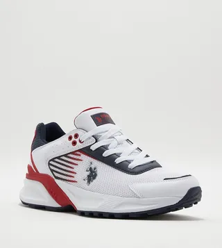 RICK Mesh Detail Lace Up Sneakers