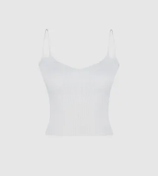 Ribbed Strappy Crop Top
