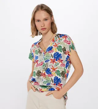 Printed Short Sleeves Shirt
