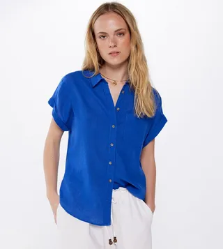 Solid Short Sleeves Shirt
