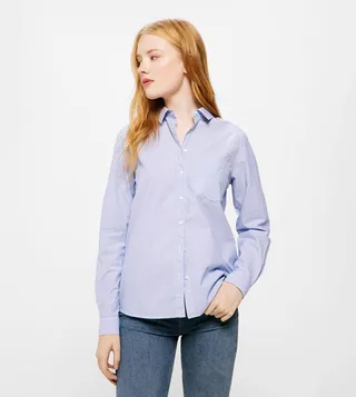 Dobby Striped Long Sleeves Shirt