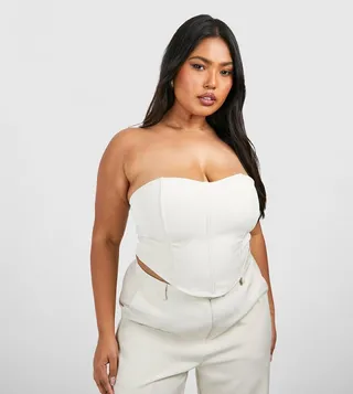 Curve Bandeau Strapless Corset Top
