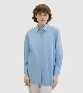 Striped Long Sleeves Tunic Shirt