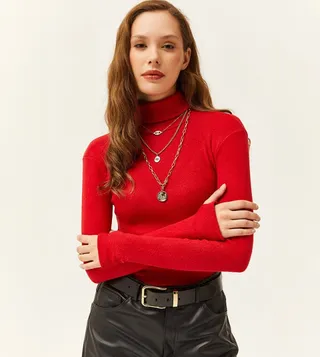 Thumb Hole Ribbed Top