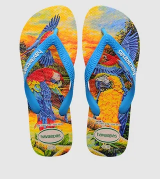 Bei Printed Flip Flops