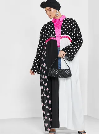 Splice Print Abaya