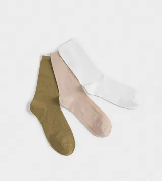 Pack of 3 Solid Crew Socks