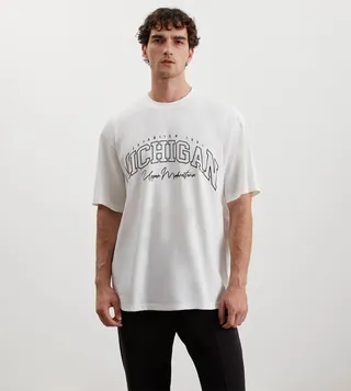 Printed Short Sleeves Oversized T-Shirt