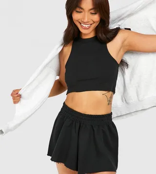 Raw Hem Sweat Shorts