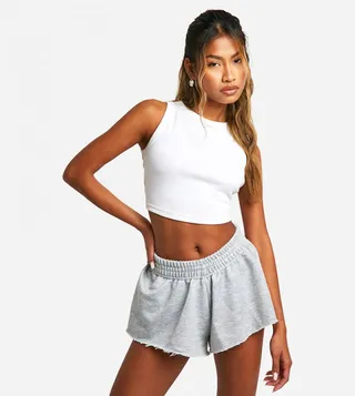 Raw Hem Sweat Shorts
