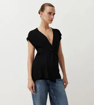 Solid Knot Detail Top