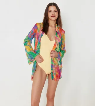 Patterned Long Sleeves Shirt
