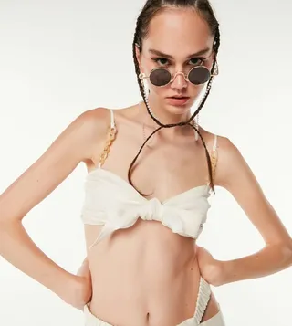 Front Tied Crop Top