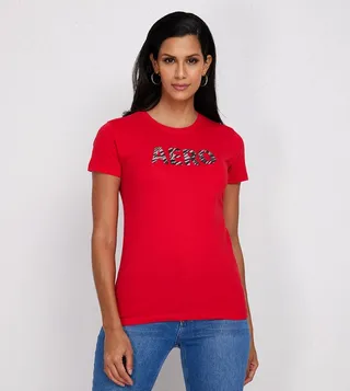 Aero Girls Logo Printed Regular Fit T-Shirt