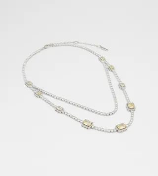 LOTHOHALIN Stone Embellished Layered Necklace