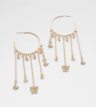 BETTYY Embellished Hoop Earrings
