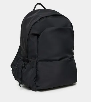 Front Pocket Detail Backpack with Side Drawstring Closure