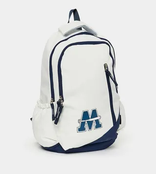 M Print Contrast Detail Backpack