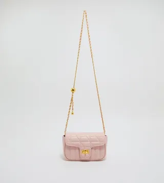 Quilted Twist Lock Crossbody