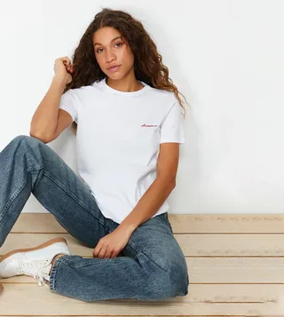 Embroidered Short Sleeves T-Shirt