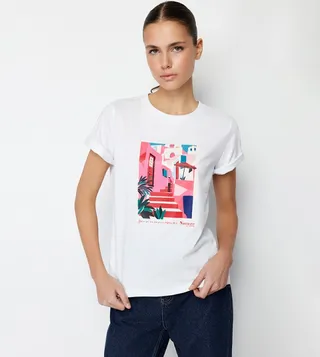 Printed Short Sleeves T-Shirt