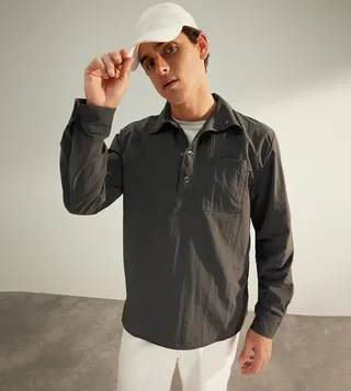Relaxed Fit Parachute Shirt