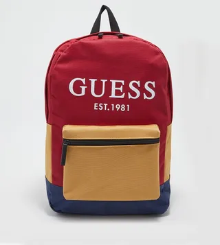 Chromatic Color Block Zippered Backpack