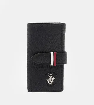 Logo Detail Key Holder Wallet
