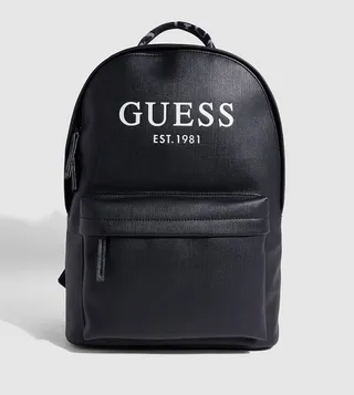 Logo Printed Zip Around Backpack